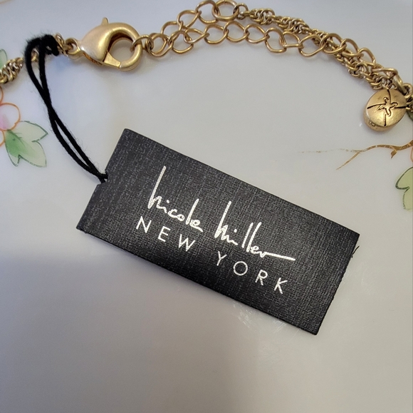 NICOLE MILLER  Goldtone Jeweled  Choker. NWT* - Picture 3 of 5